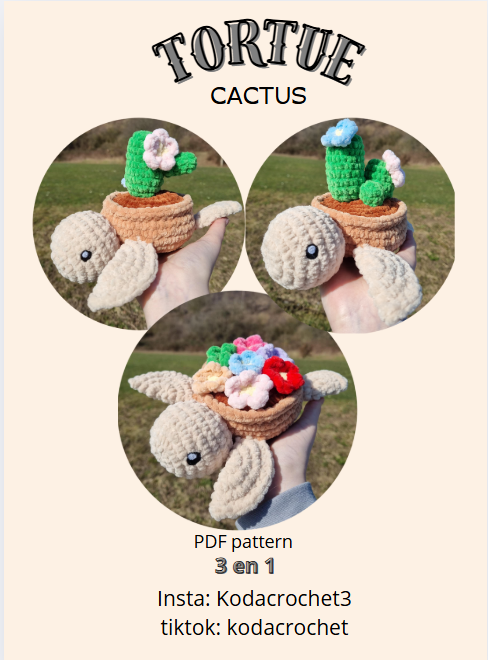 patrons crochet tortue 3 en 1
