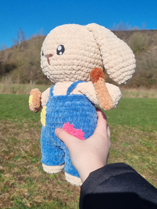 lapin peintre