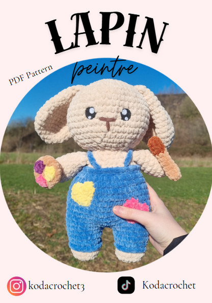 Patron lapin peintre