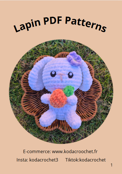 patron lapin carotte